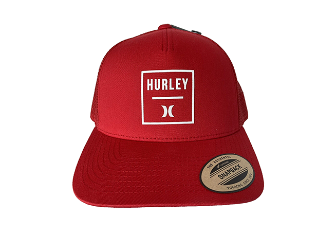 Gorra Hurley Square Roja Trucker