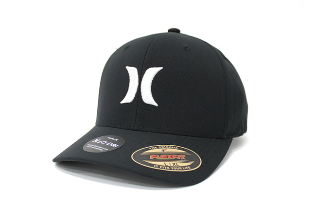 Gorra Hurley DF OAO Negra logo blanco