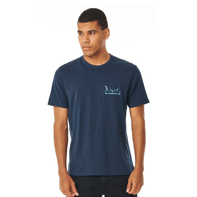 Playera Rip Curl Rayzed And Hazed Tee Azul/marino