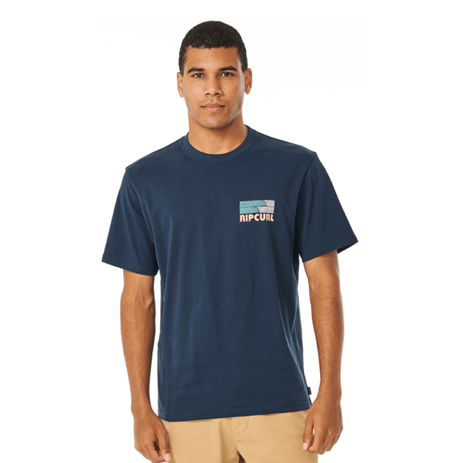 Playera Rip Curl Surf Revival Tee Azul/marino