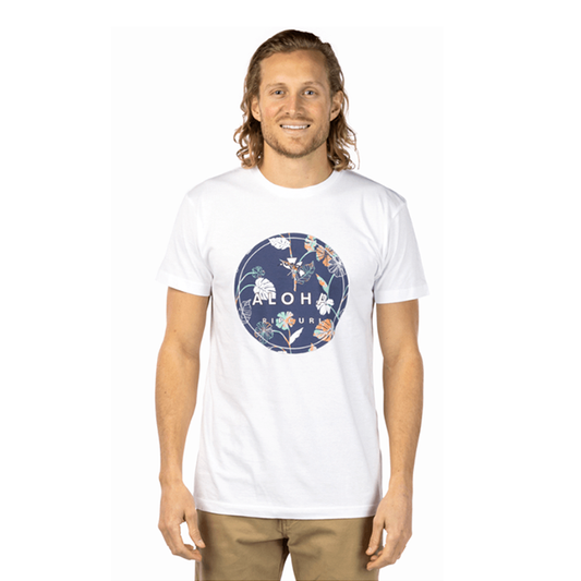 Playera Rip Curl Aloha Prem Tee Blanca